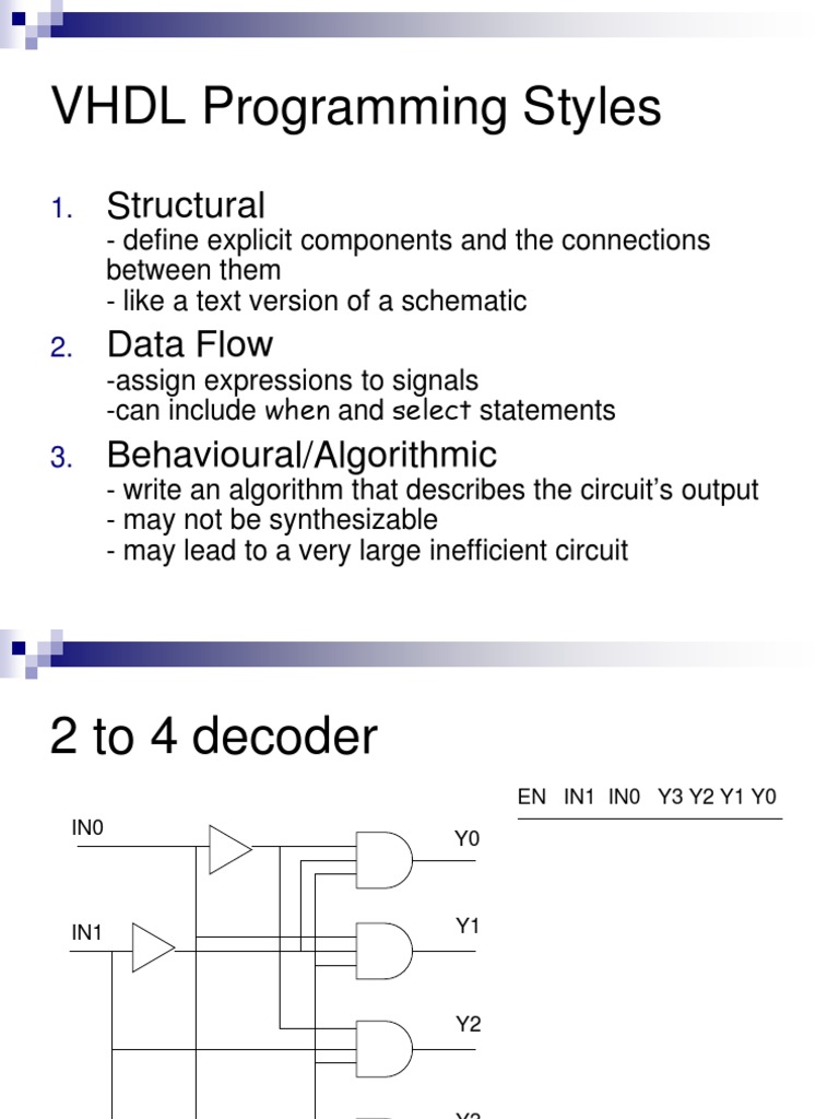 04 2to4 Decoder Examples PDF