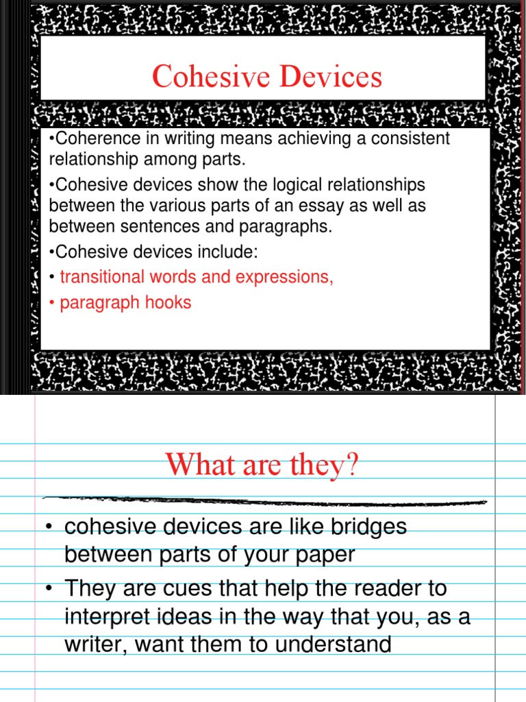 essay with transitional devices