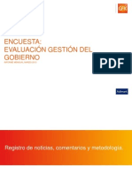 Encuesta sobre Evaluación y Gestión del Gobierno, correspondiente al mes de Febrero de 2013.
