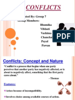 Conflicts: Presented By: Group 7 Group Members: Bhumika Vibhuti Vashima Chanchal Payal Pawan