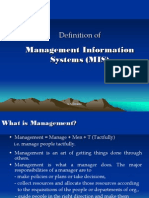 Definition Of: Management Information Systems (MIS)