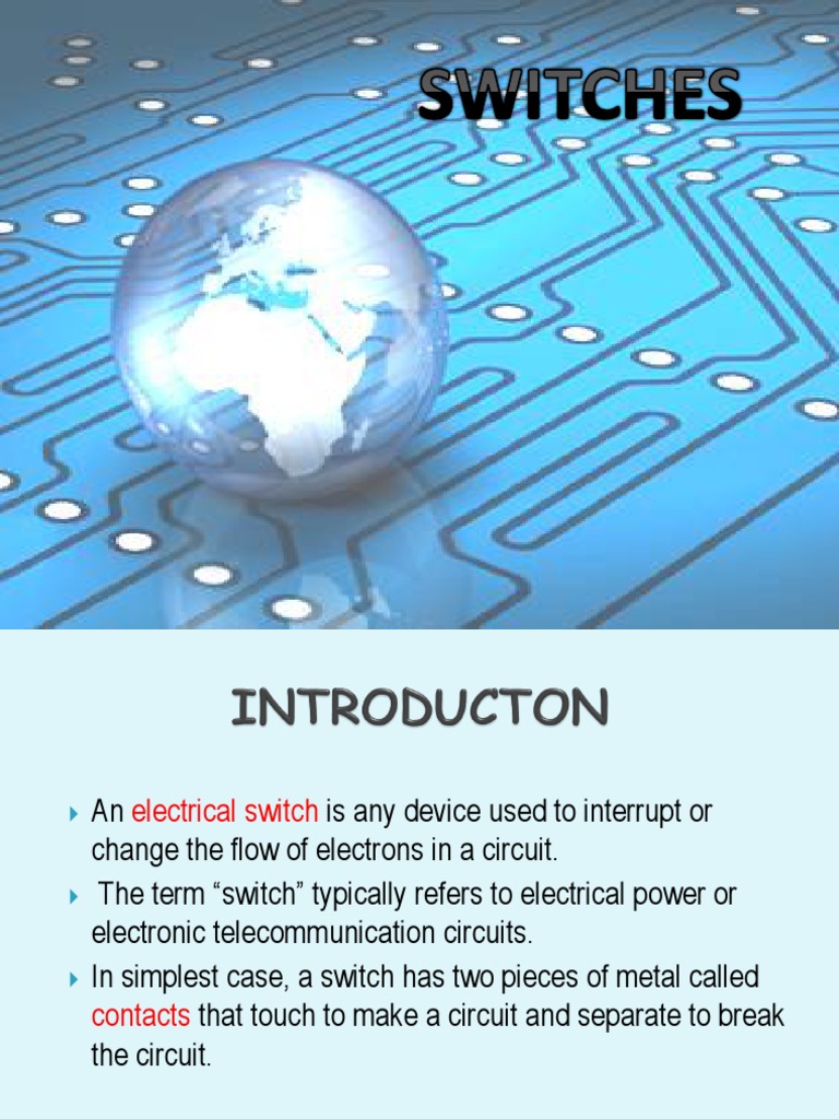 Types and Functions of Electrical Switches | PDF | Switch | Electrical ...