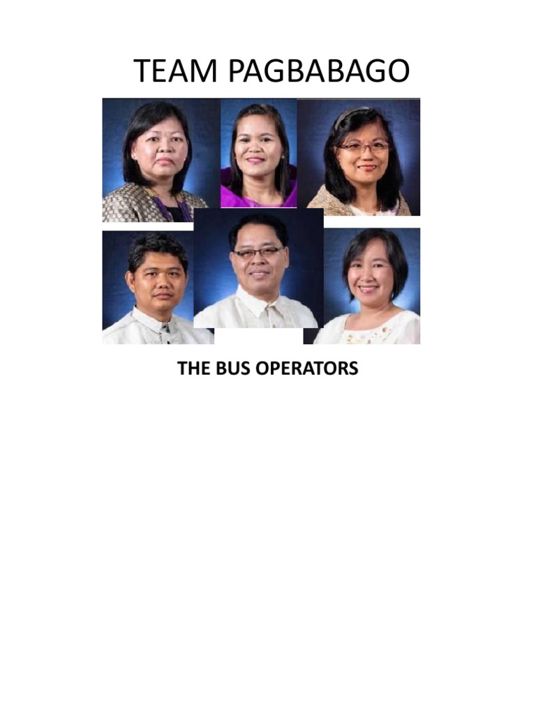 Team Pagbabago: Bus Operators Overview | PDF