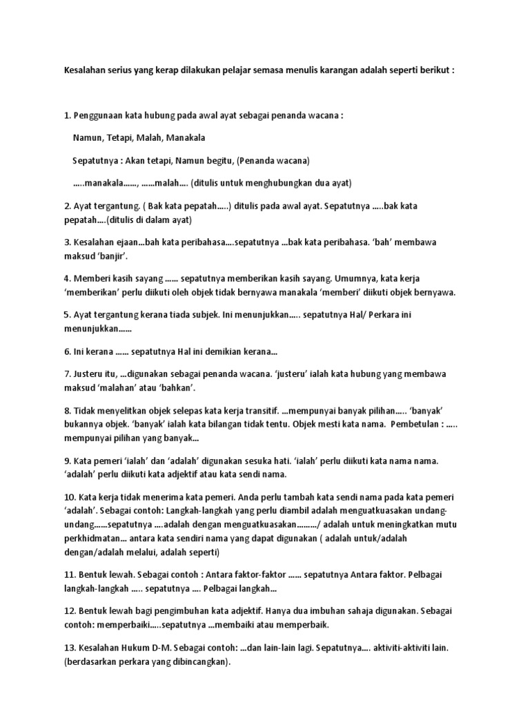 Kesalahan Tatabhs Pdf
