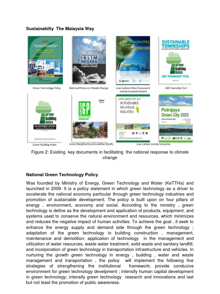 National Green Technology Policy | PDF | Green Building | Sustainability
