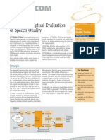 PESQ - Perceptual Evaluation of Speech Quality: Principle