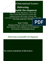 Delivering Sustainable Development: 3 Brunel International Lecture