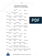 Longman English Test Pre-Intermediate To Intermediate