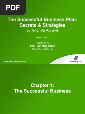 Successful Business Plan