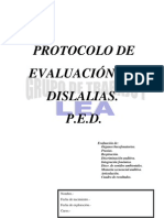 PED. Protocolo de Evaluacion de Dislalias
