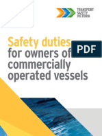 Safety Duties Commercially Operated Vessels