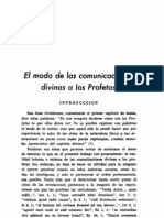 Criado, R. El Modo de La Comunicaciones Divinas A Los Profetas