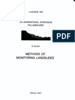 Methods of Monitoring Landslides