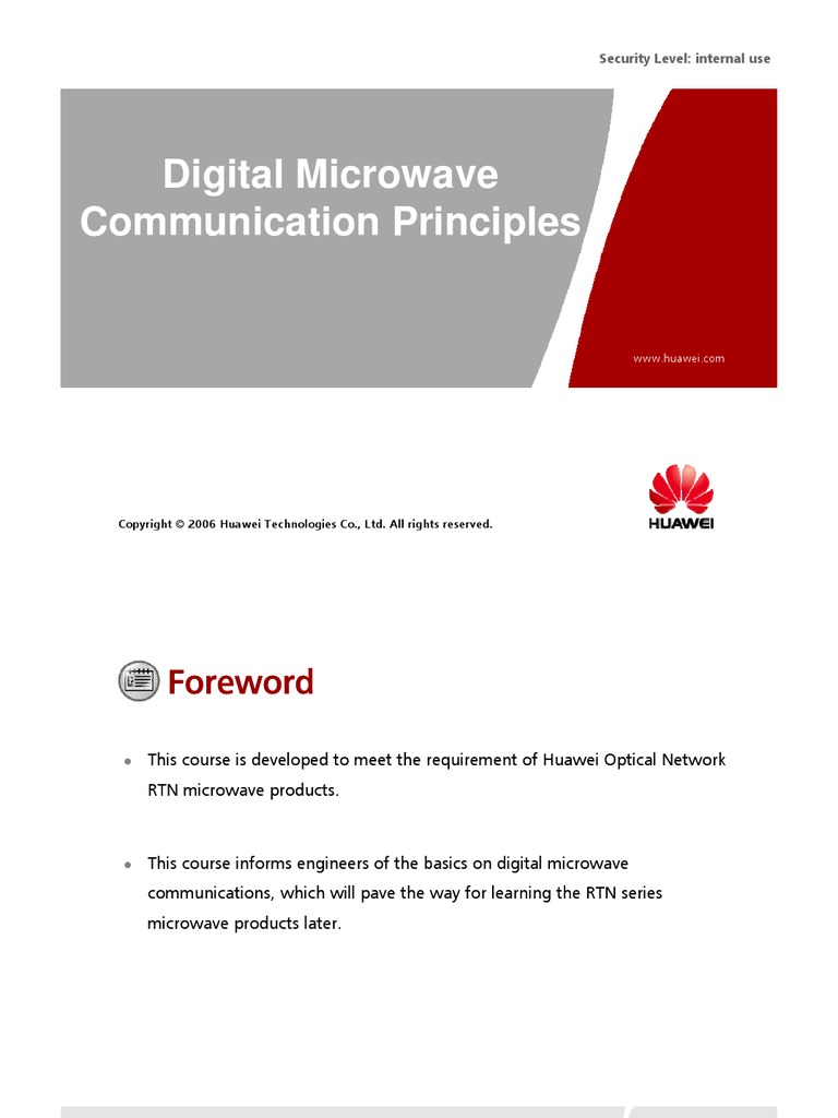 Digital Microwave Communication Principles | PDF | Radio Propagation ...