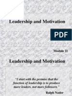 Leadearship and Motivation