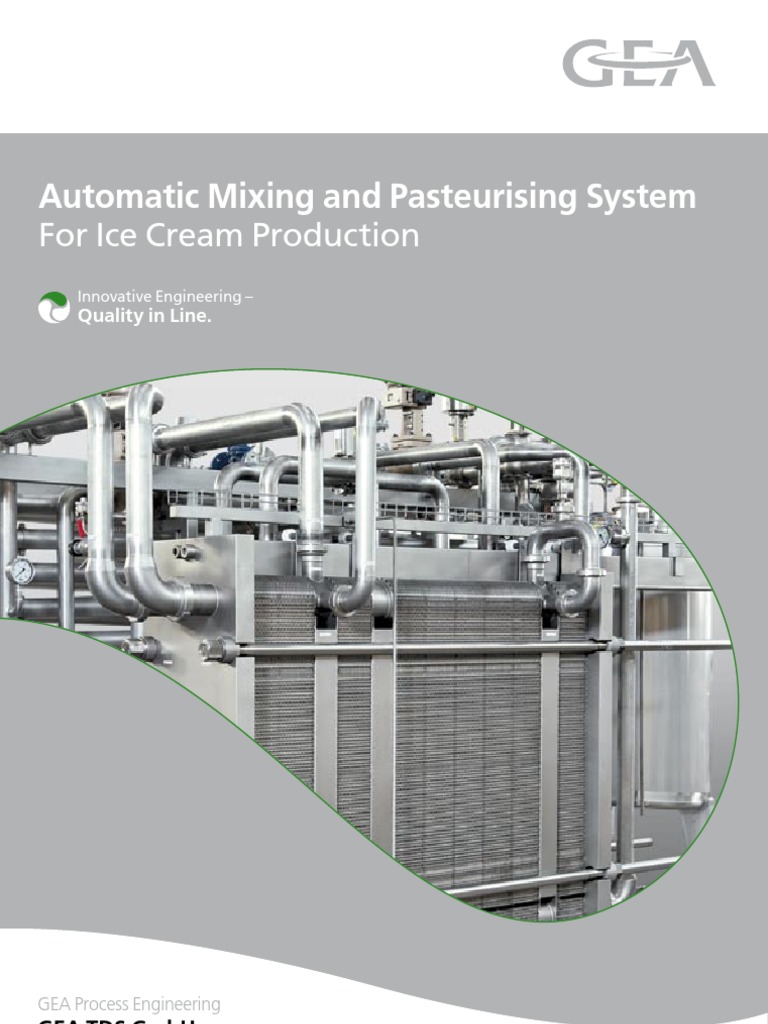 456e Ice Cream Pasteurizer | Download Free PDF | Automation | Water