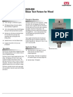 2820-060 Shear Test Fixture For Wood: Features Principle of Operation