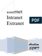 Internet, Intranet, Extranet