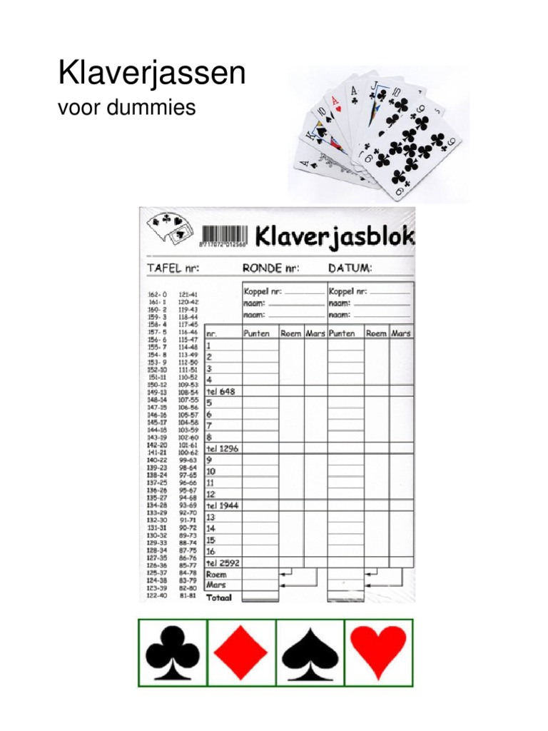 Klaverjassen Voor Dummies