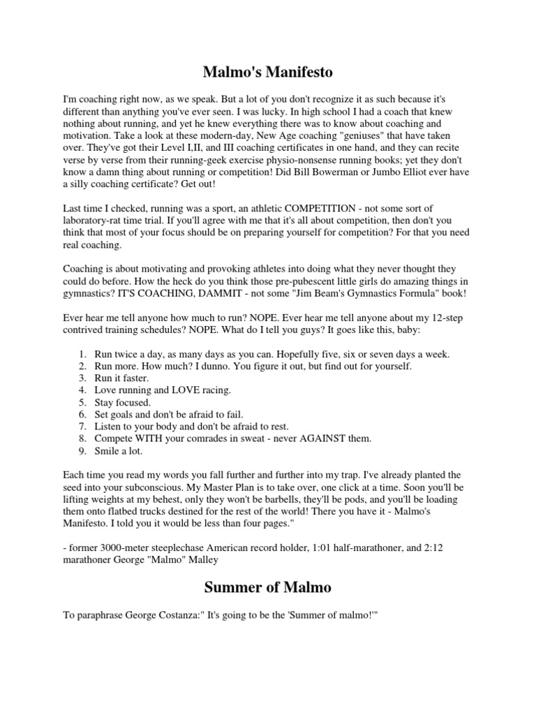 Malmo | PDF | Marathon | Sports