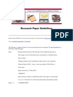 Research Paper Guidelines