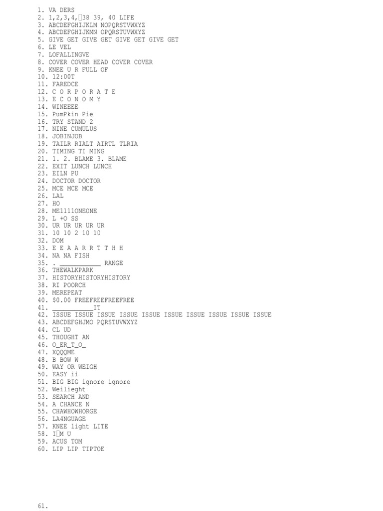 Word Puzzles 1