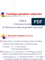 2. Hormonii Tiroidieni. Hormonii Suprarenalelor.