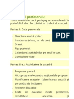 Portofoliul Profesorului