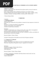 PLANO DE CURSO HISTÓRIA - 2012 médio