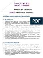 Contenidos anuales de identidad 3º