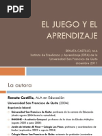 El Juego y El Aprendizaje(Renata Castillo)