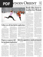 The Bowdoin Orient - Vol. 142, No. 19 - Mar. 29, 2013