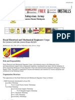 Malaysian Armed Forces Order of Battle Mechanical Engineers PDF