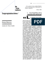 Donna Haraway - Las promesas de los monstruos - Una política regeneradora para otros inapropiados-bles