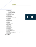 Terminology and Metrics