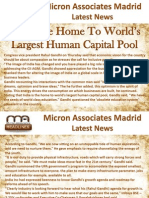
Micron Associates Madrid Latest News India the home to world’s largest human capital pool