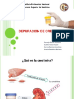 DEPURACION de Creatinina