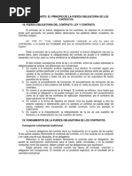 Principio de La Fuerza Obligatoria de Los Contratos