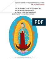 8 Rosario Misionero de Pared Medalla Virgen Guadalupe Centro