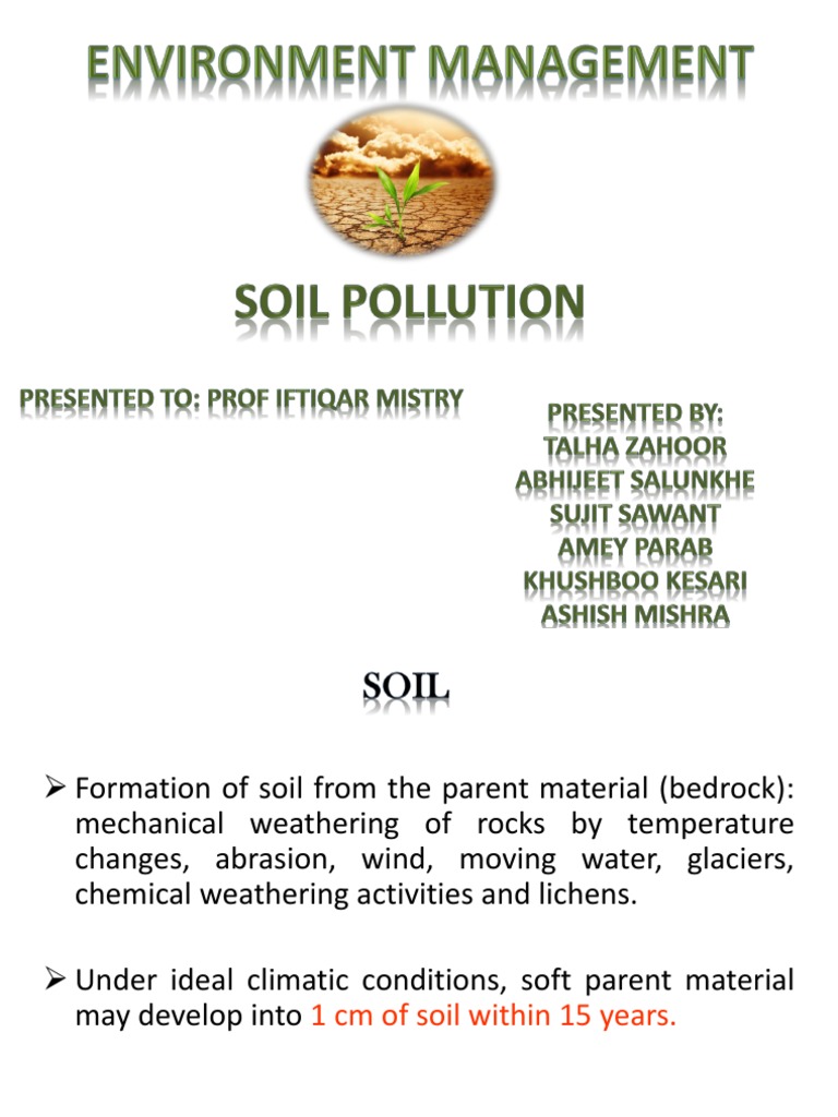 Soil Pollution | PDF | Soil | Fertilizer