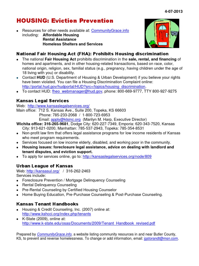 HOUSING Eviction Prevention PDF Housing Discrimination (United