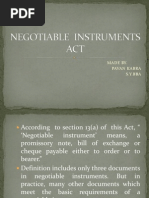 Negotiable Instruments Act