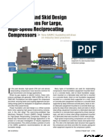 Foundation and Skid Design for Large Gas Compressors