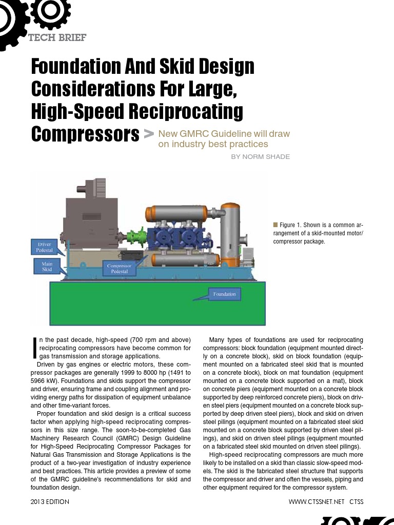 GMRC Guidelines for Compressor Foundations | PDF