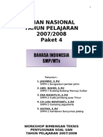 Ujian Nasional Bahasa Indonesia Paket 4