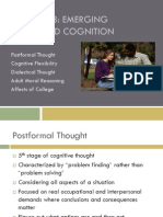 Chapter 18: Emerging Adulthood Cognition