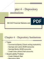 Chapter 4 – Depository Institutions