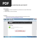 How To Make A Bootable Flash Disk and To Flash EC