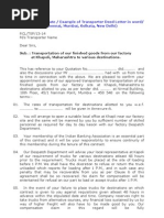 Quotation Format | PDF | Cargo | Logistics