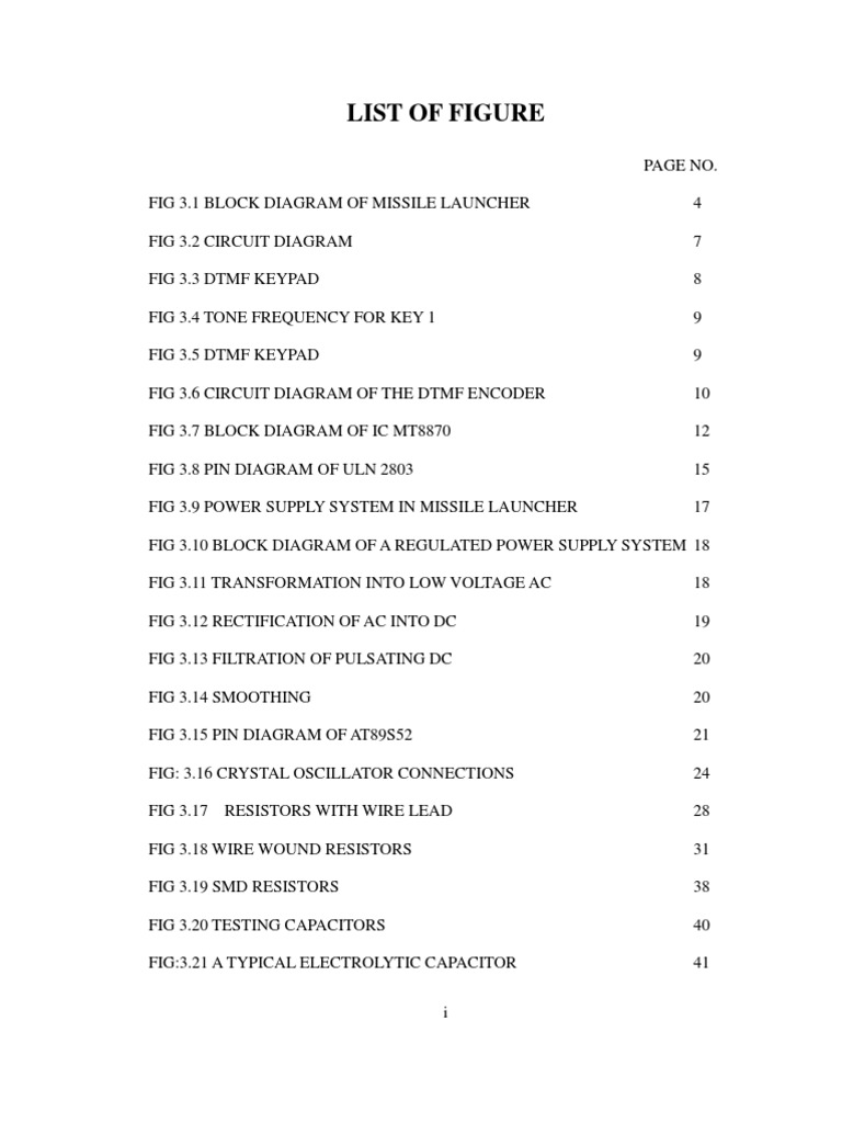 List Of Figure Docx Capacitor Resistor